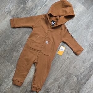 Carhartt Kids Tan Hooded Footie